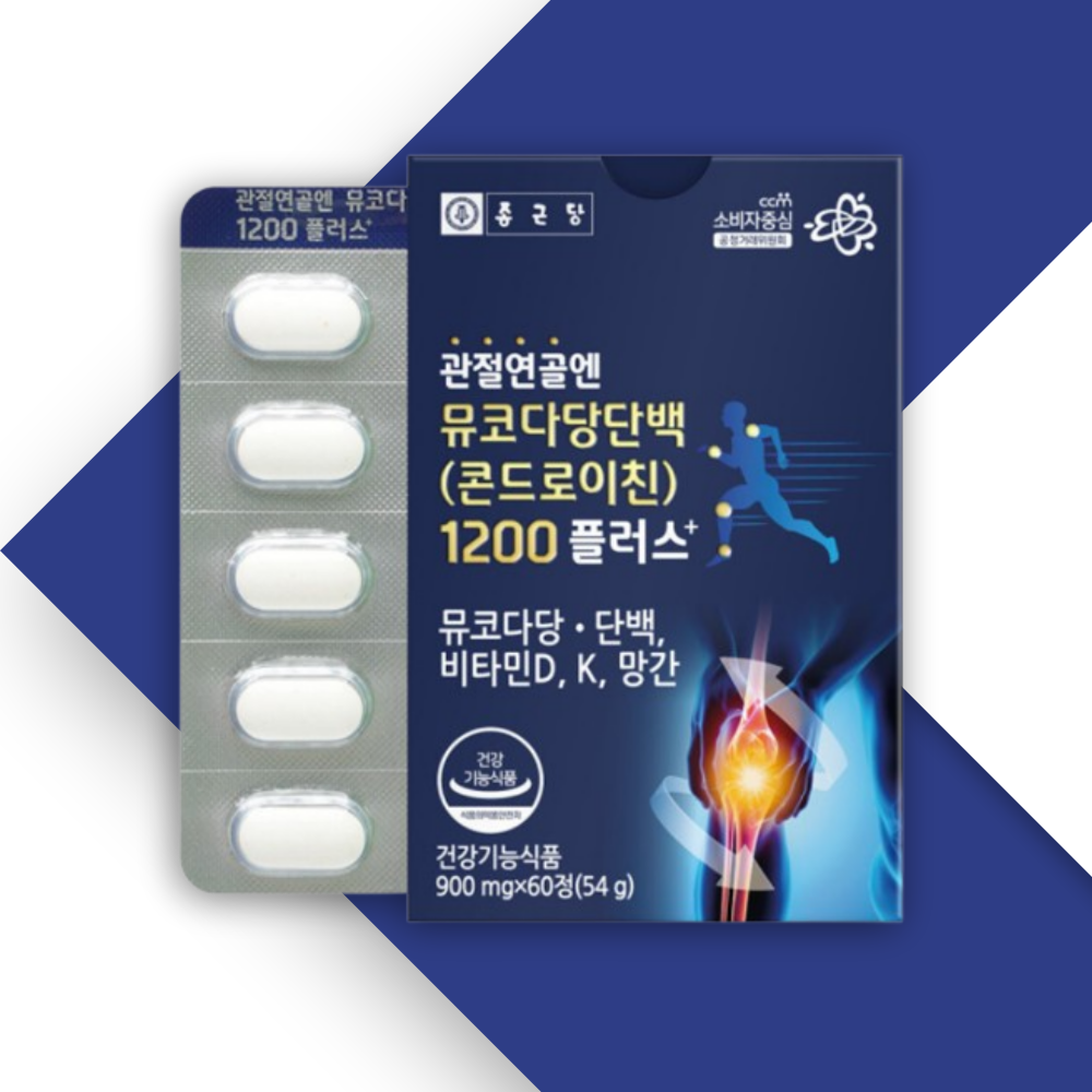 종근당 소연골 콘드로이친 1200 소유래 콘드로이친 관절 60정 1개월 - 메인 이미지