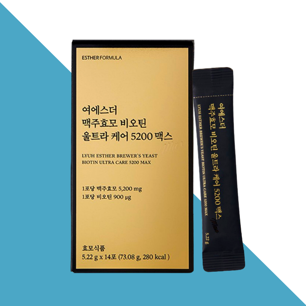 여에스터 맥주효모 비오틴 Ultra케어 5200맥스 에스더포뮬러 14포X1개 - 메인 이미지