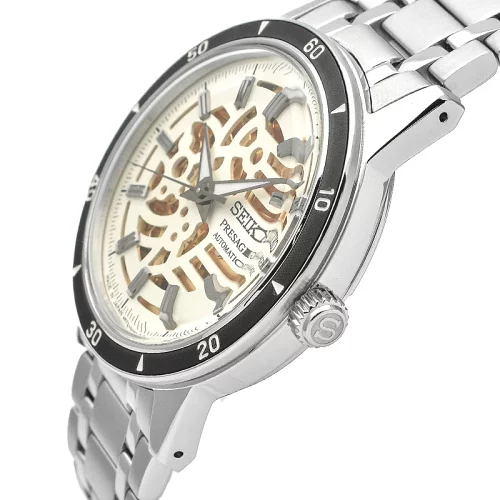 세이코 SEIKO 프레사지 오토매틱 오픈하트 화이트 SARY255 남성 손목 드레스 시계 - 상세 이미지 3