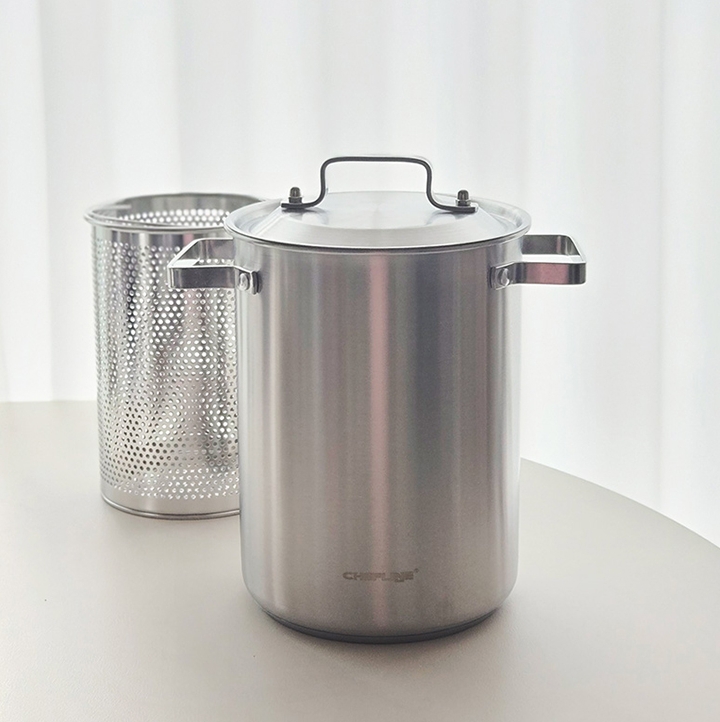 셰프라인 스텐 304 인덕션 면삶는 냄비 파스타 오뎅 꼬치 어묵 멀티팟 소형 2L