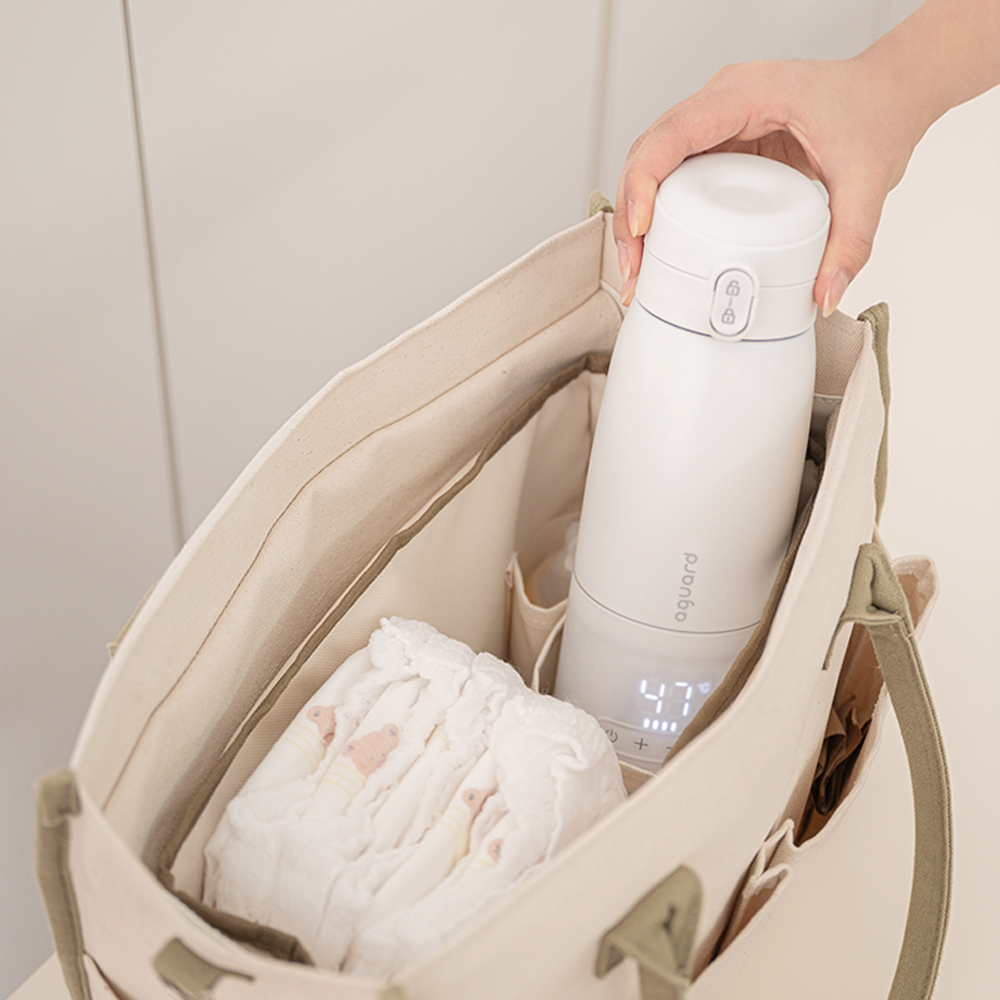 아가드 휴대용 무선 분유포트 500ml 가열 보온병 보온포트 텀블러