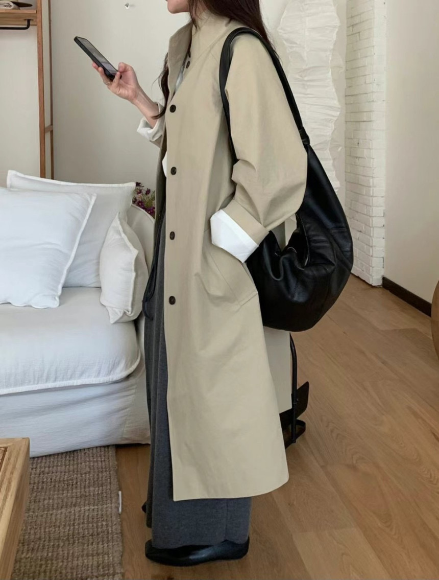 [당발]Stted trench coat (2clolors) 상세 이미지 3