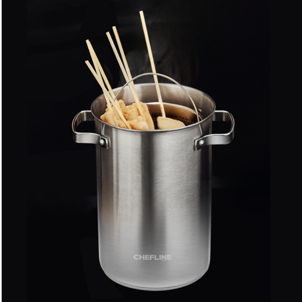 셰프라인 스텐 304 인덕션 면삶는 냄비 파스타 오뎅 꼬치 어묵 멀티팟 소형 2L