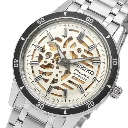 세이코 SEIKO 프레사지 오토매틱 오픈하트 화이트 SARY255 남성 손목 드레스 시계 - 상세 이미지 2