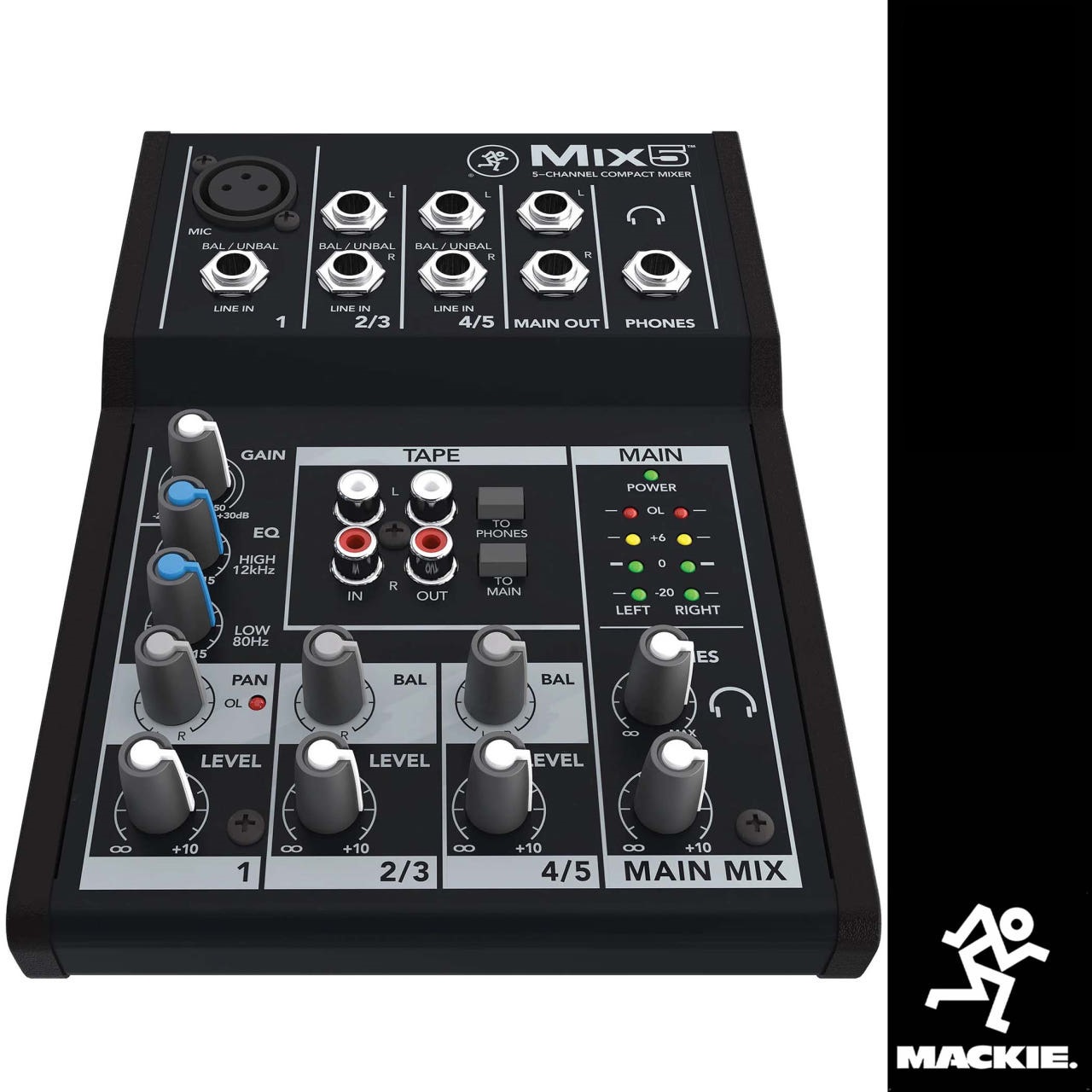 MACKIE MIX5 맥키 소형 오디오 믹서 컴팩트 5채널