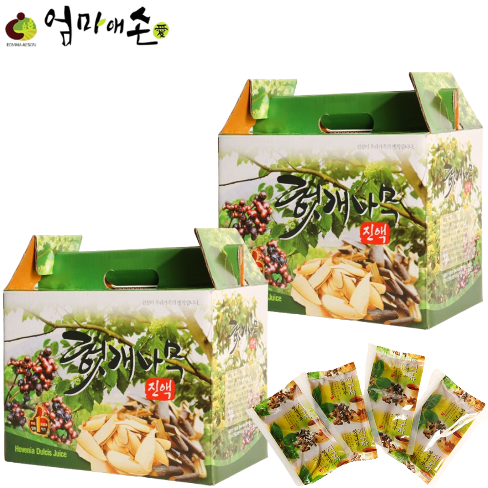 엄마애손 헛개 나무 즙 100ml 60포 2박스 열매 진액 액기스 차 활력 간 건강 효능 - 상품 이미지