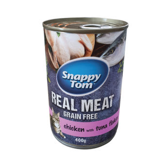 스내피톰 캔 캣 치킨 참치 프레이크 400g 고양이 주식캔 - 상품 이미지