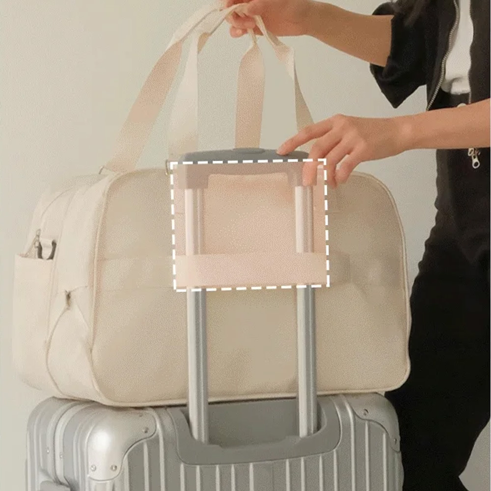 폴더블 기내용 1박 2일 천 여행 가방 레디백 캐리어 보조 결합 여행용 크로스 보스턴백