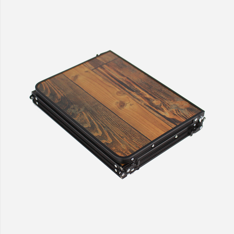 KOOLMAN 쿨맨 캠핑테이블 3단 접이식 좌식 알루미늄 경량 92cm 빈티지블랙