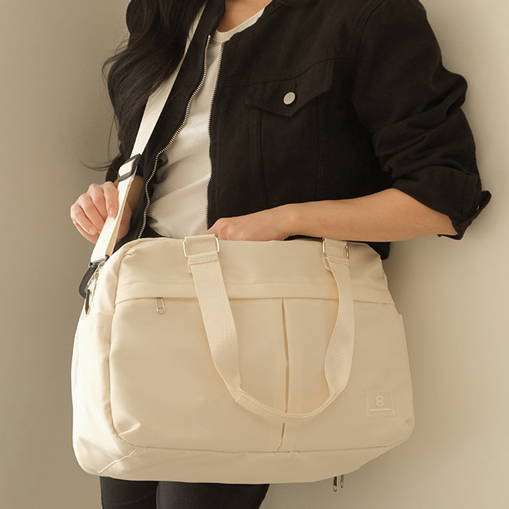 폴더블 기내용 1박 2일 천 여행 가방 레디백 캐리어 보조 결합 여행용 크로스 보스턴백