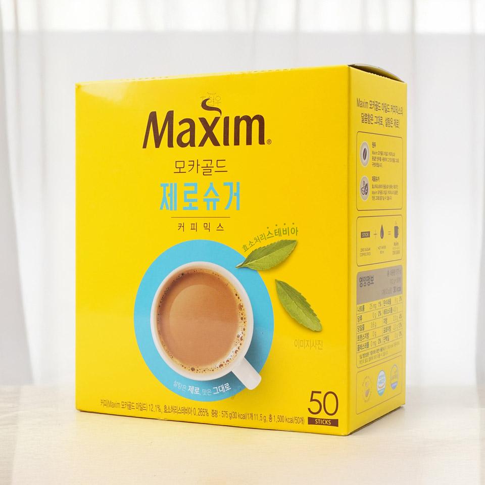 메가마트 동서 맥심 모카골드 제로슈거 커피믹스  11.5gx50T - 상세 이미지 2