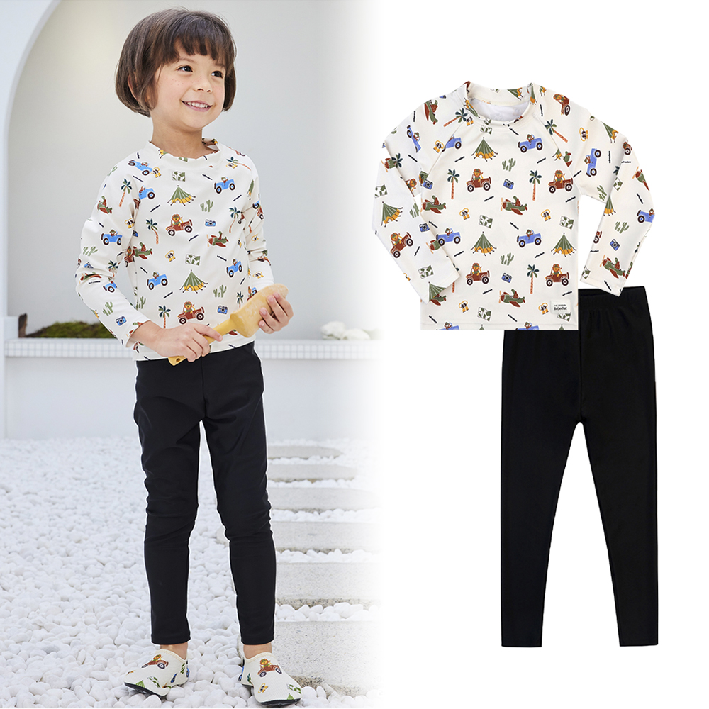 남자아이래쉬가드 키즈 유아 아기 아동 어린이 초등 키즈 수영복 세트 사파리스윔팬츠