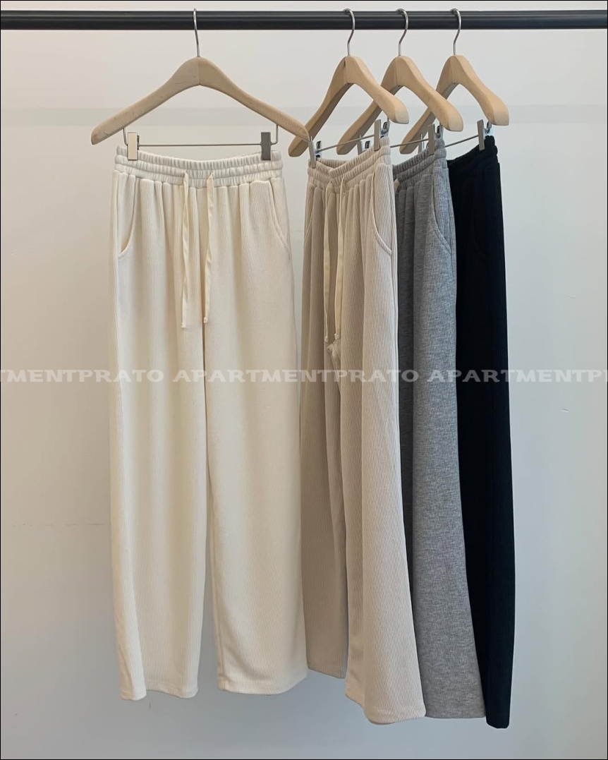[JINSIM] 재진행 진심 릴렉스 팬츠 밴딩 일자 스판 데일리 바지 (4color)블랙당일 상세 이미지 3