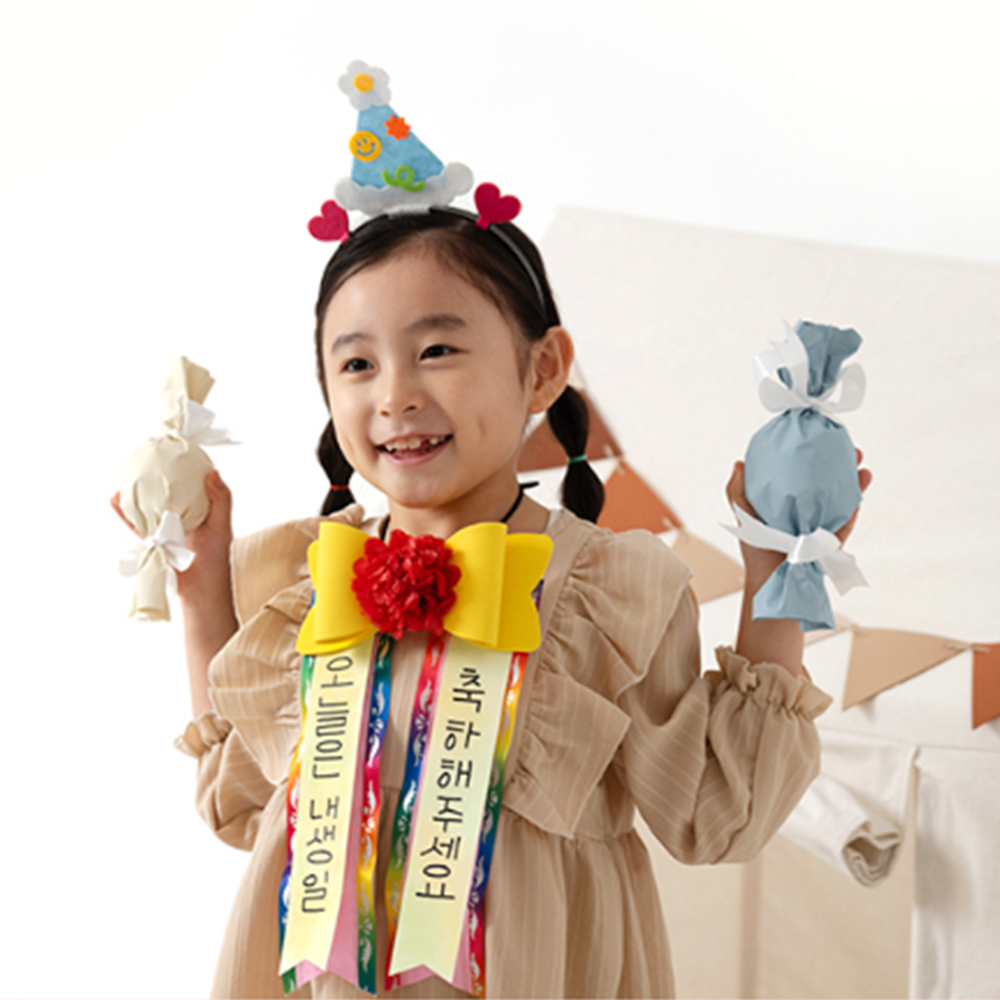 인간화환만들기 사람 화환 카네이션 스승의날 어버이날 리본 목걸이 - 상세 이미지 3