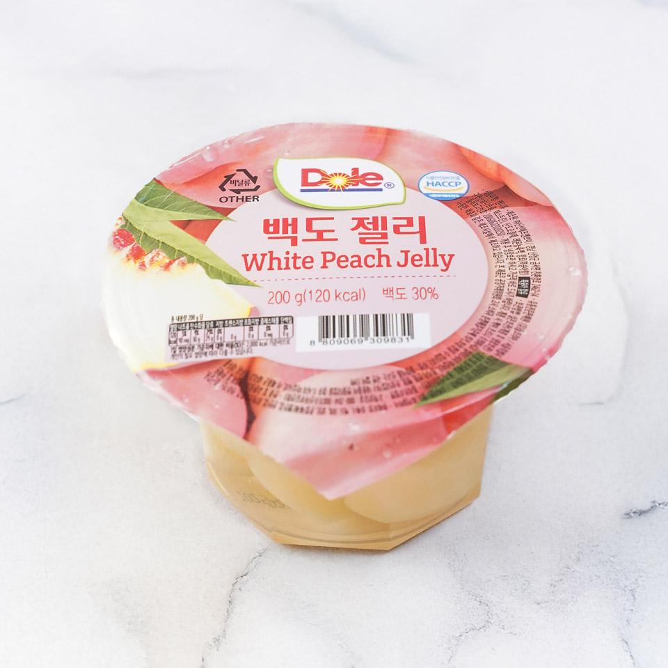 메가마트 Dole 컵젤리 백도 젤리 200g - 메인 이미지