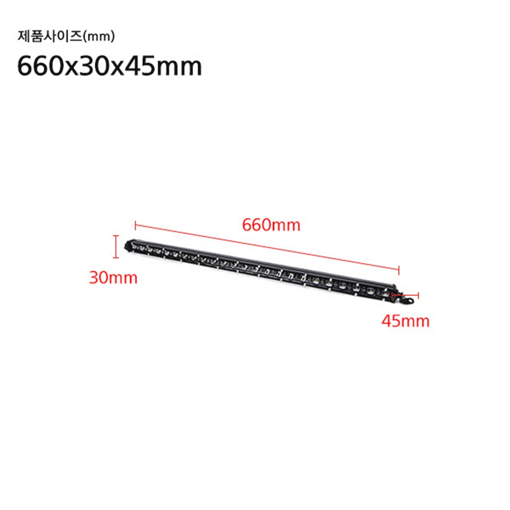 72W LED 써치라이트 선박용 차량용 서치라이트 스틱형 DC 12V 24V - 상세 이미지 3