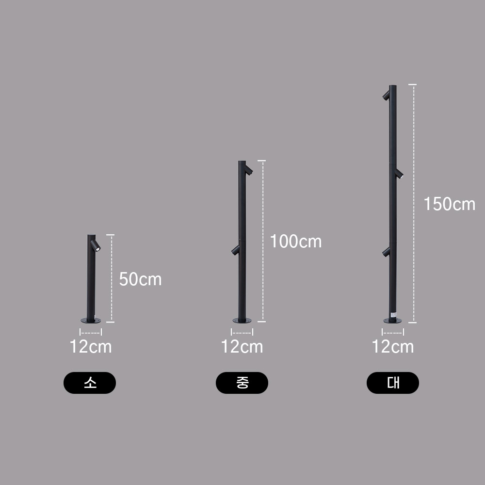LED 잔디등 정원등 COB 터프 5W 소형 플리커프리 주택 마당 카페 옥상 야외 조명 - 상세 이미지 5