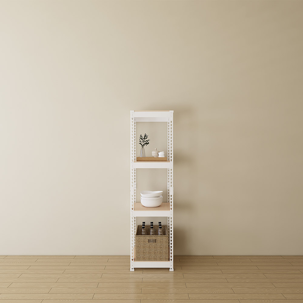 스피드랙 틈새선반 수납장 조립식 앵글 베란다 욕실선반 진열대 200x200x330 2단