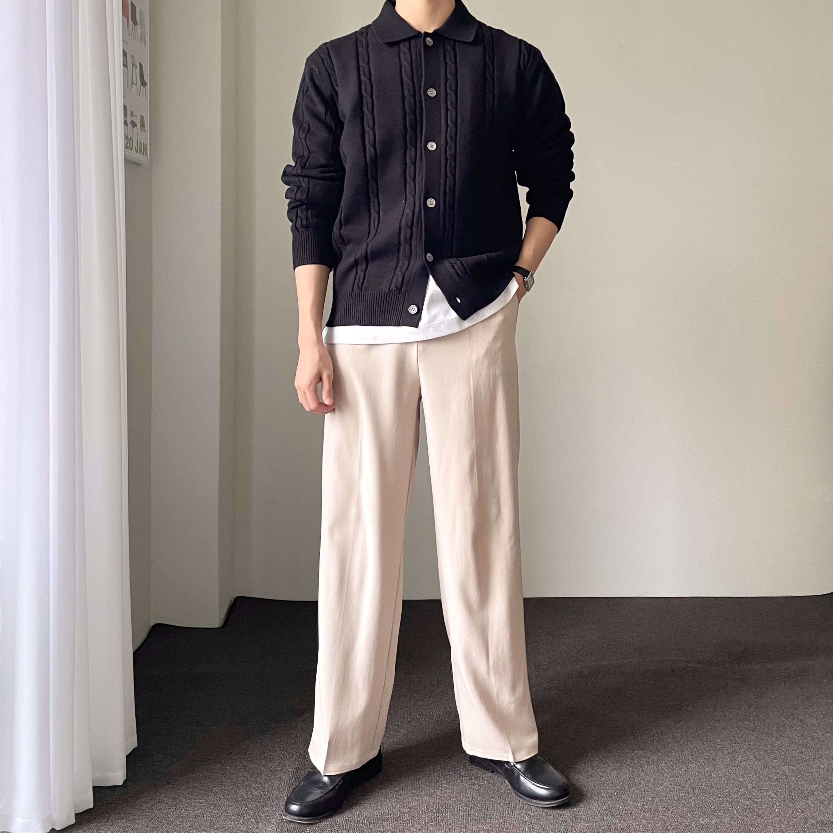 세미와이드슬랙스 남자와이드슬랙스 - 상세 이미지 5