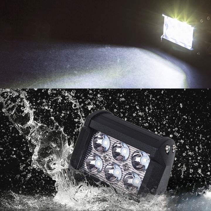 18W LED 써치라이트 선박용 차량용 서치라이트 와이드형 DC 12V 24V - 상품 이미지