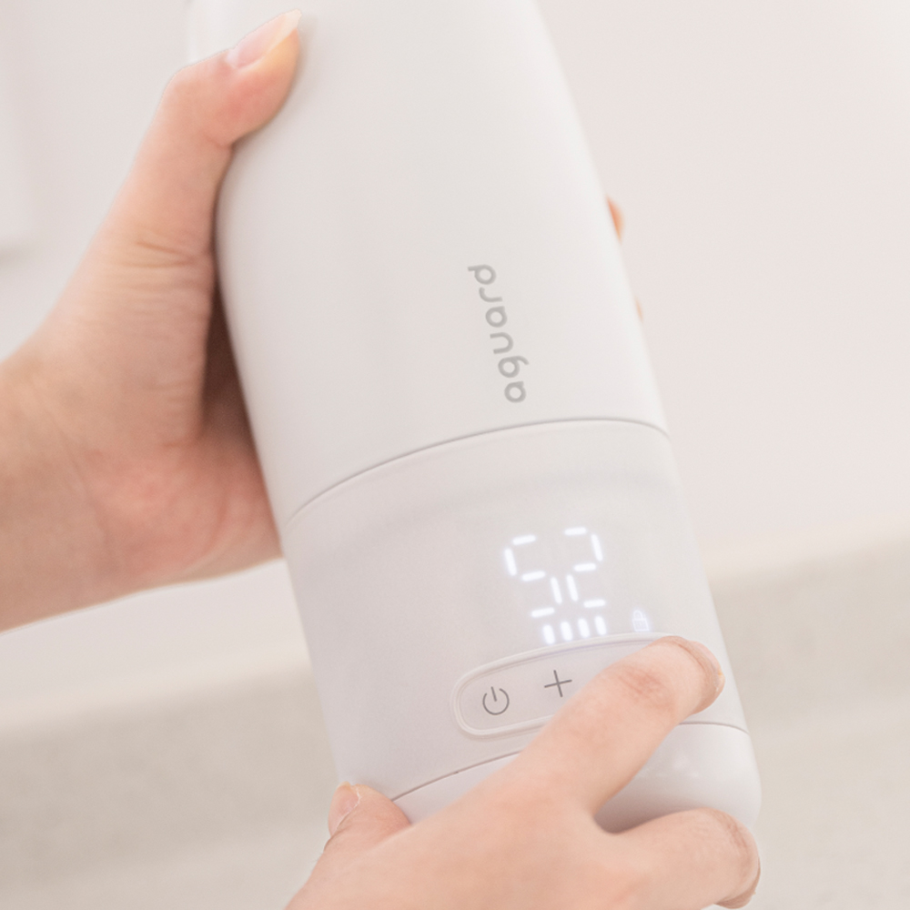 아가드 휴대용 무선 분유포트 500ml 가열 보온병 보온포트 텀블러