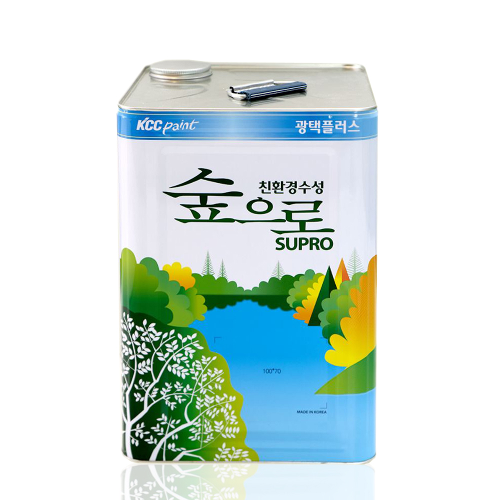 KCC 숲으로 광택 수성페인트 18L 반광백색 - 메인 이미지