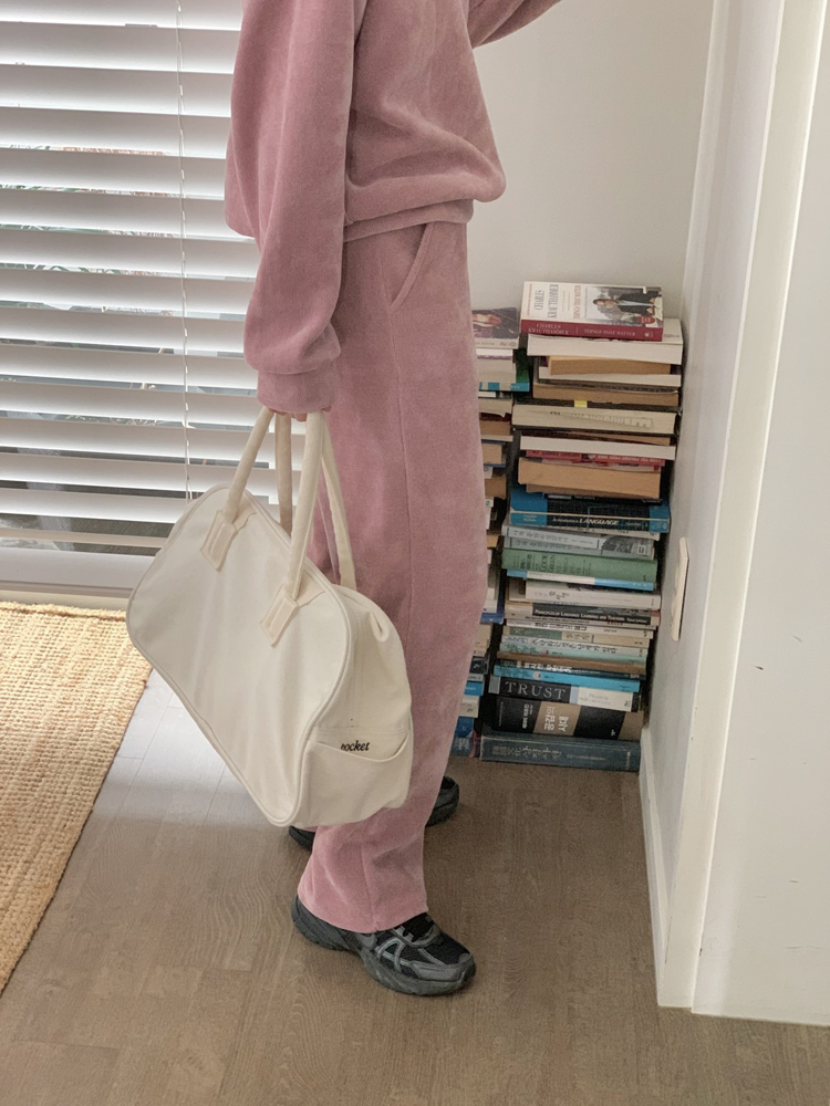 포근한 맨투맨 밴딩팬츠 여성트레이닝세트 츄리닝 상하 세트 캠핑룩 엄마등원룩 원마일웨어 이미지 6