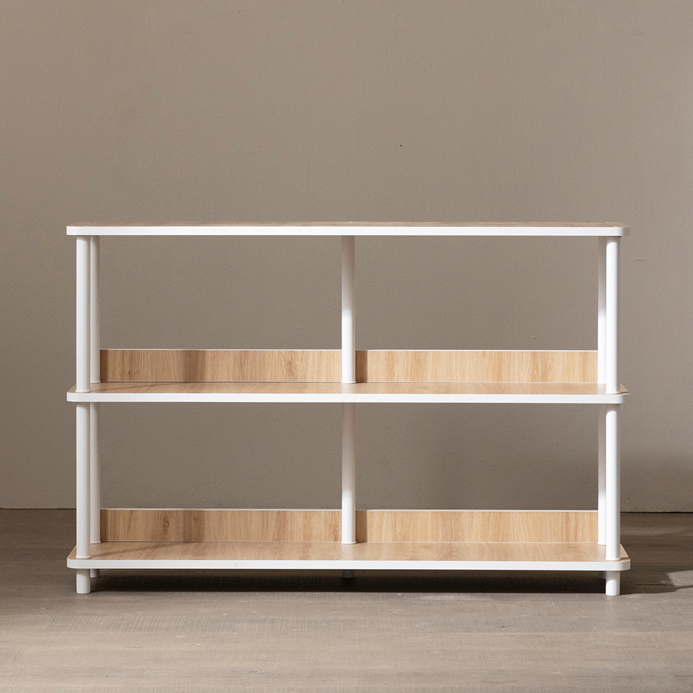 E0등급 베르디 거실 선반 진열장 1200x300x785mm, 3단, 내추럴우드 - 상세 이미지 3