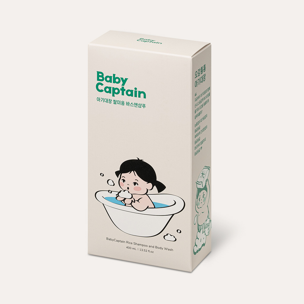 아기대장 신생아 아기 쌀미음 비건 바스앤샴푸 400ml 저자극 약산성 올인원워시 이미지 8