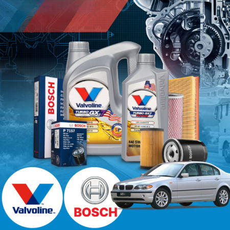 [자체제작]카샤 E46 318i (98~06) 가솔린 발보린 터보 GX7 5W30 엔진오일필터세트 4L iter