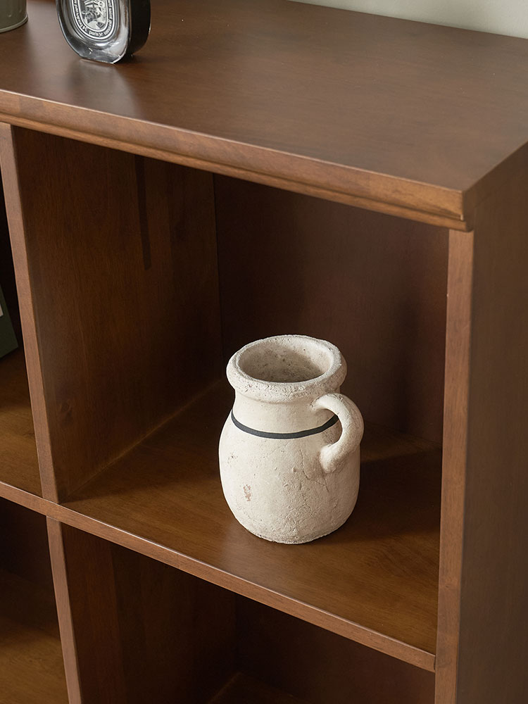 오크빌 오테카 원목 낮은 책장 월넛 2단 미니 인테리어 틈새 선반 1200