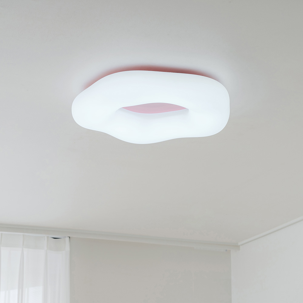 LED등 LED방등 도넛 60W 옐로우 플리커프리