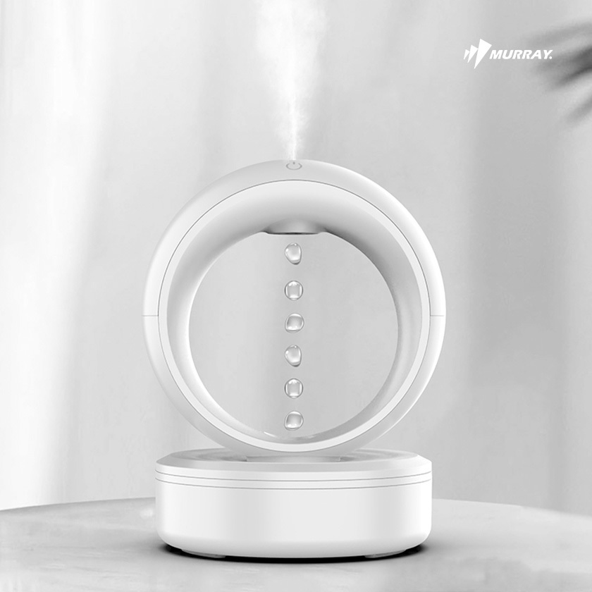 무중력 물멍가습기 미니가습기 사무실 탁상용가습기 USB C타입 화이트