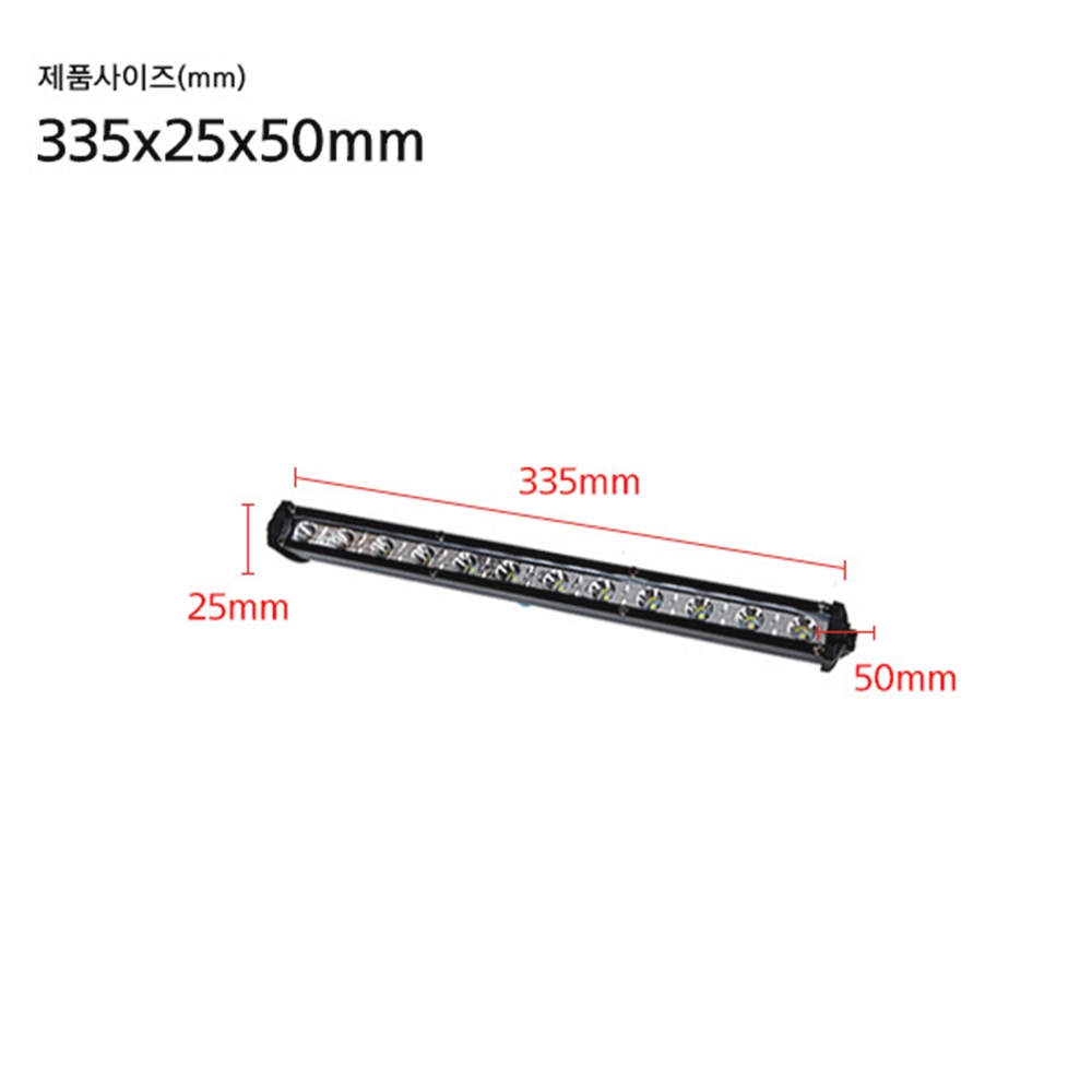 36W LED 써치라이트 선박용 차량용 서치라이트 스틱형 DC 12V 24V - 상세 이미지 3