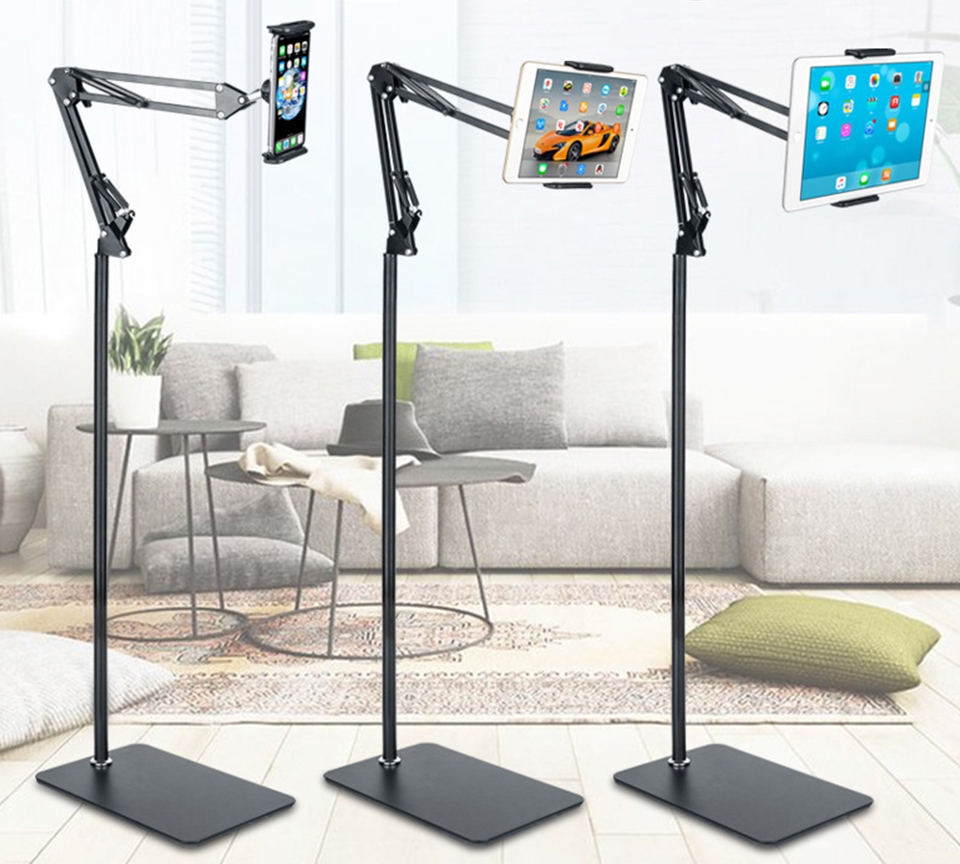 침대 핸드폰거치대 각도조절 누워서 자바라 롱 스탠드 거치대