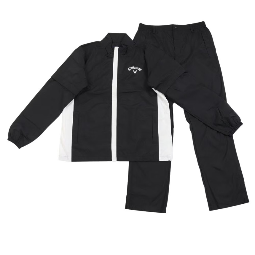 캘러웨이 CALLAWAY 바람막이 골프 레인웨어 슈트 상하세트 C22989120 블랙 - 메인 이미지
