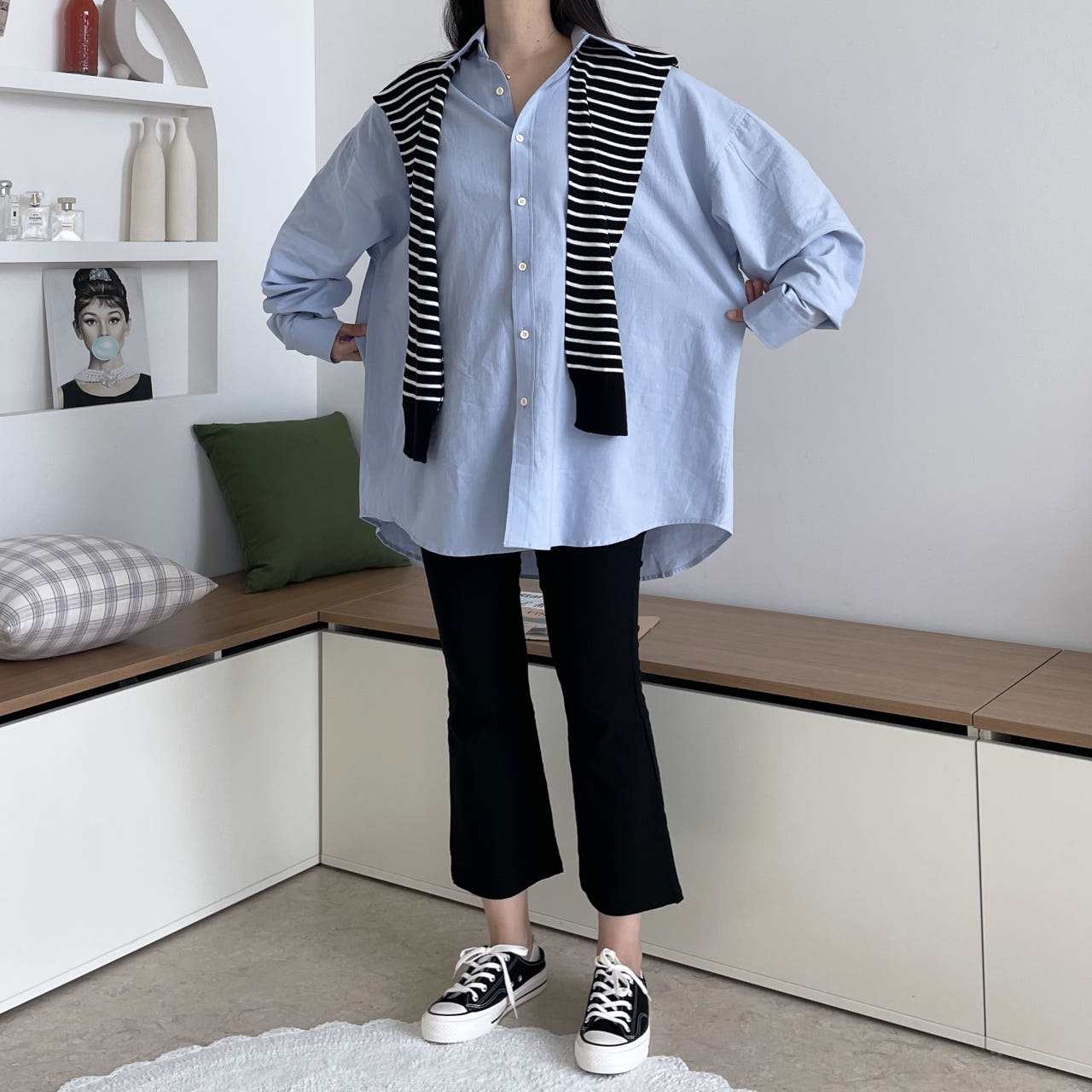 쫀쫀 나팔바지 스판 빅사이즈 부츠컷바지 S-2XL - 상세 이미지 2