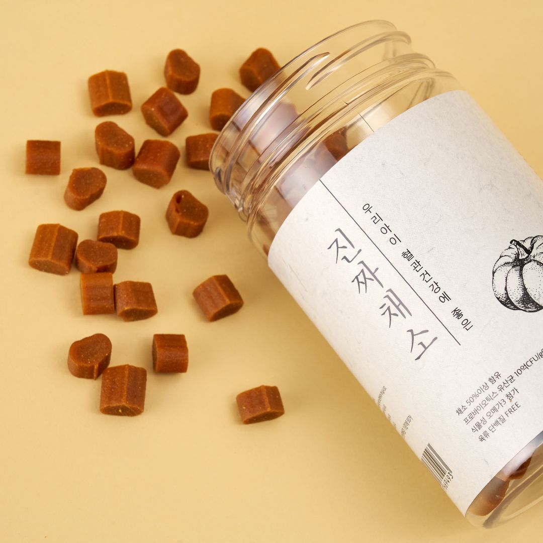 [3+1] 진짜육포 건강한 강아지간식 건조 단호박 유산균, 180g, 1개 - 상세 이미지 3