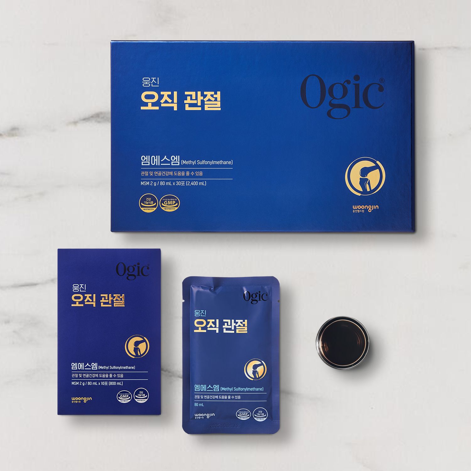 웅진 오직 관절 80ml 30포 관절 건강 영양제 부모님 선물 - 상세 이미지 2