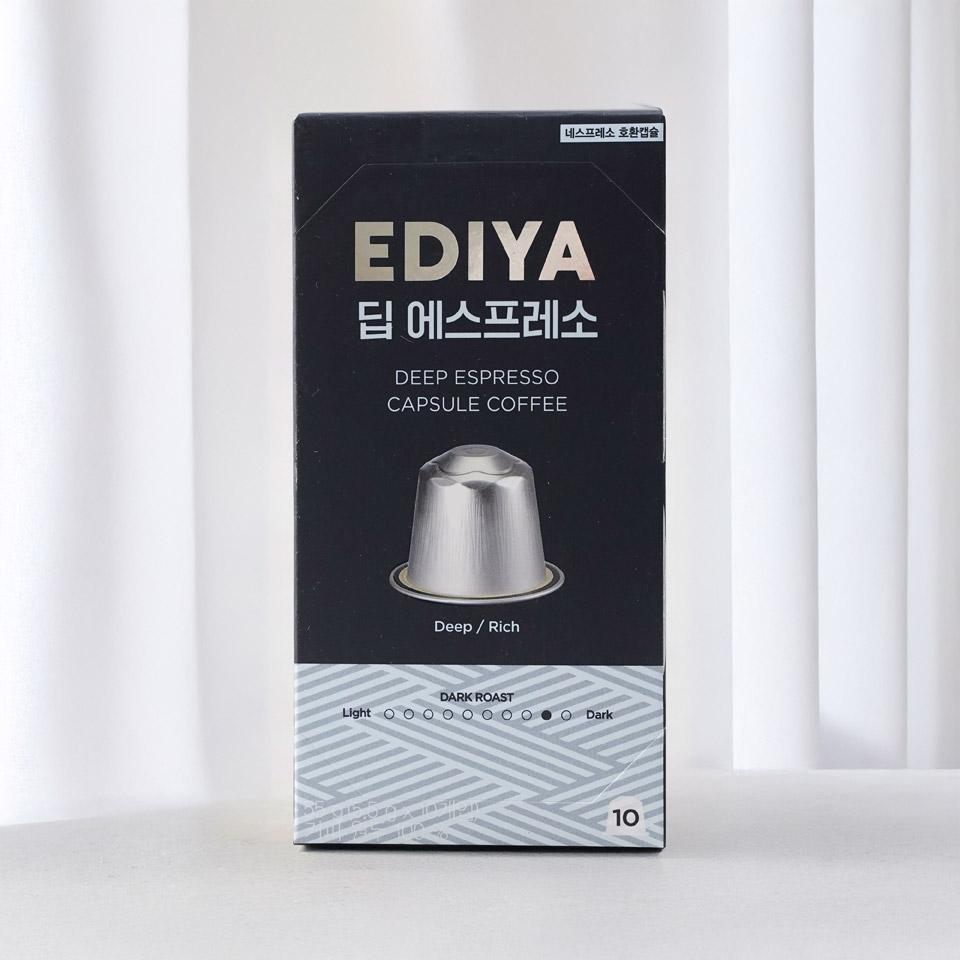 메가마트 이디야 캡슐커피 딥 에스프레소 5.5g x 10개입 - 상품 이미지