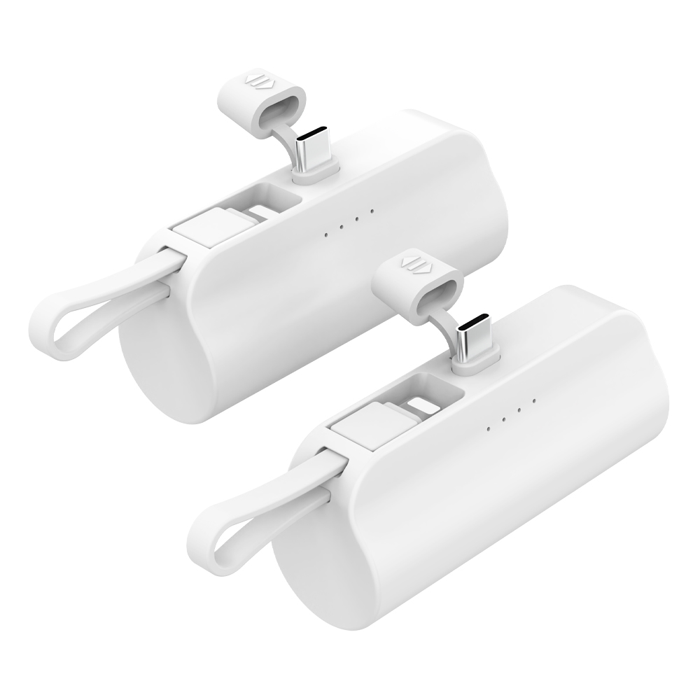 도킹형 듀얼 미니 일체형 보조배터리 5000mAh 2p - 상세 이미지 2