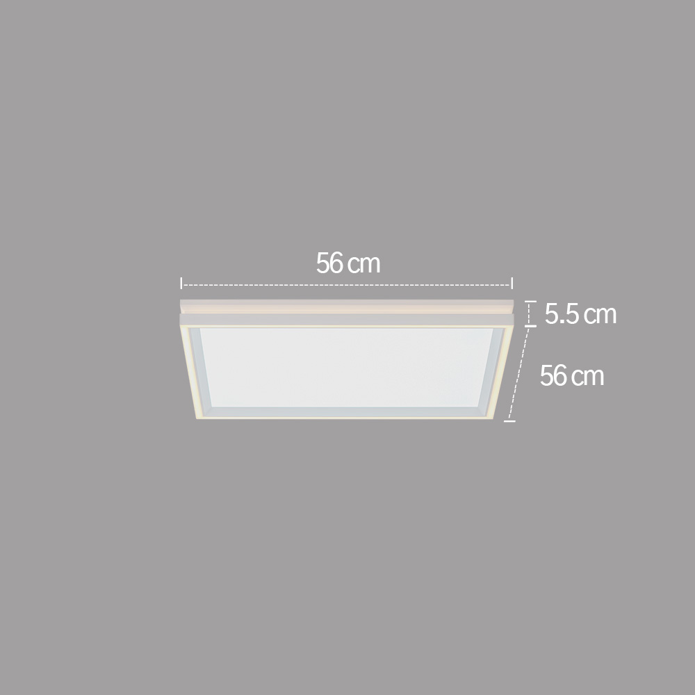 LED등 LED방등 리모컨 P타입 사각 560X560 50W - 상세 이미지 5