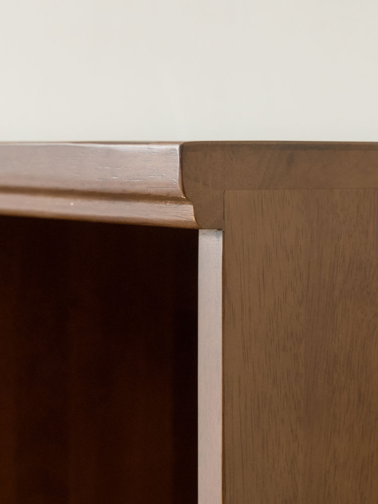 오크빌 오테카 원목 낮은 책장 월넛 2단 미니 인테리어 틈새 선반 1200