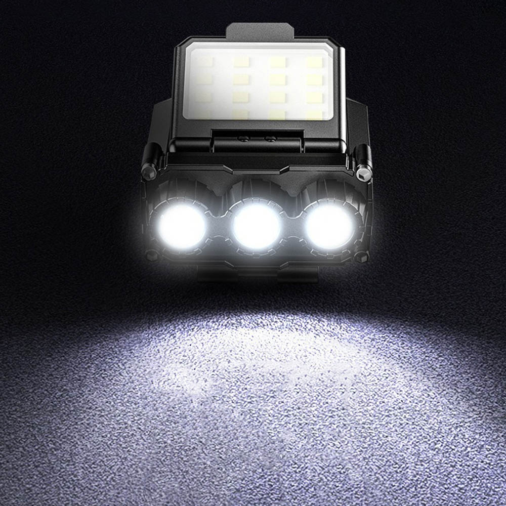 3구 LED 헤드랜턴 66g 캡라이트 낚시 등산 1100mah - 상세 이미지 2
