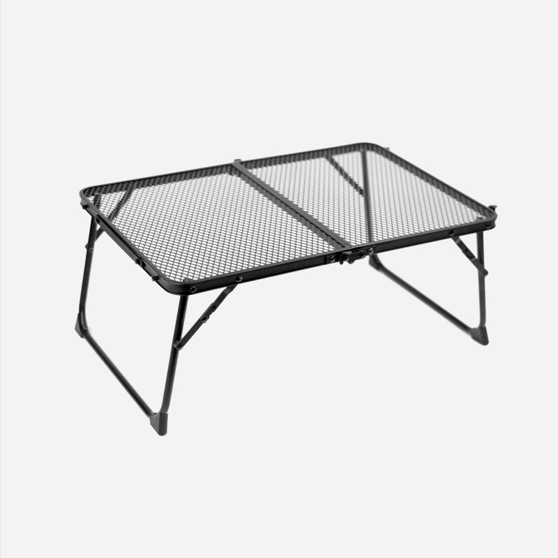 KOOLMAN 쿨맨 캠핑 테이블 스틸 메쉬 접이식 좌식 폴딩 60cm 블랙