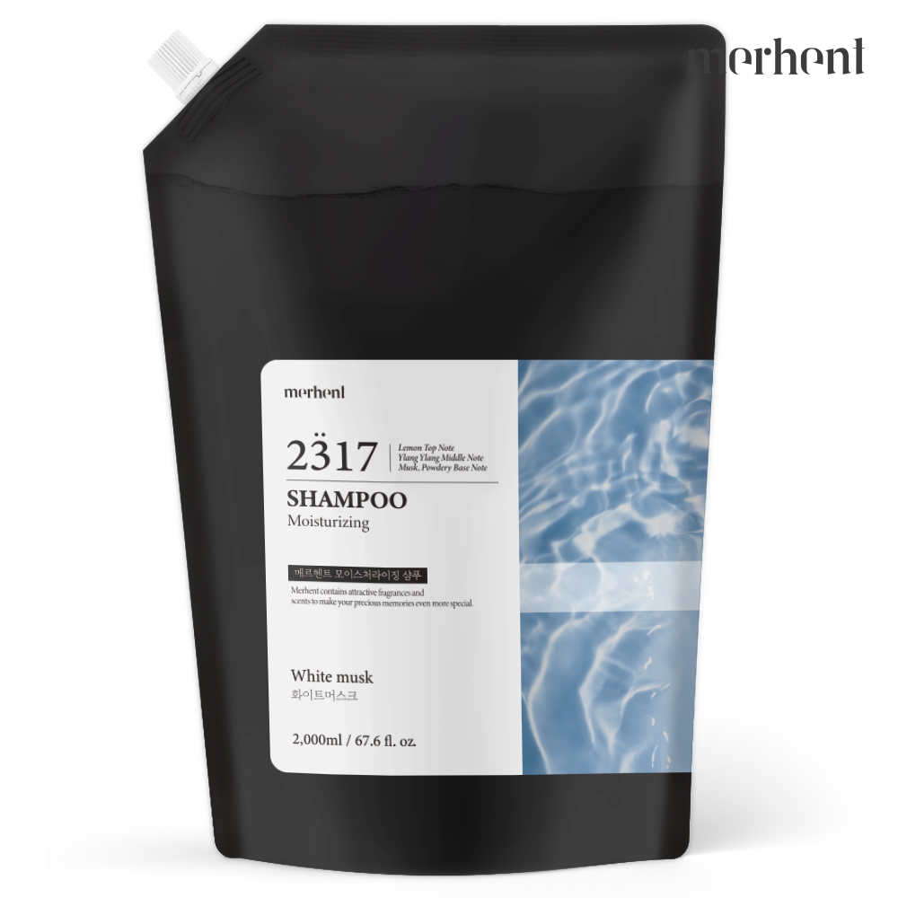 메르헨트 대용량 샴푸 리필 2L 화이트머스크향 호텔 모텔 펜션 헬스장 사우나 업소용