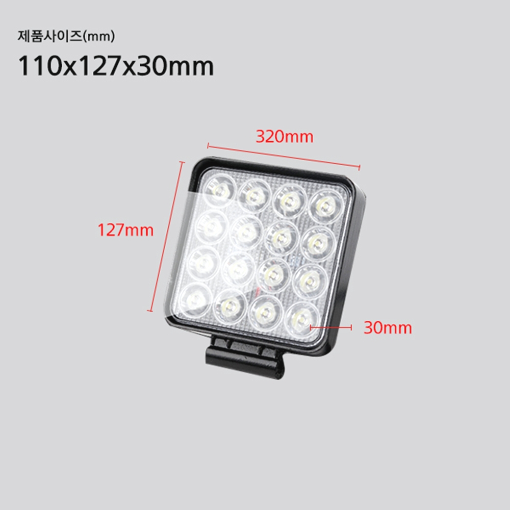 48W LED 써치라이트 선박용 차량용 서치라이트 DC 12V 24V - 상세 이미지 2