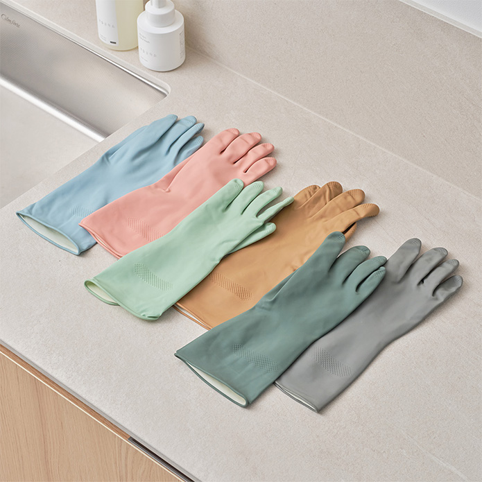 생활공작소 라텍스 고무장갑 3쌍 - 상품 이미지