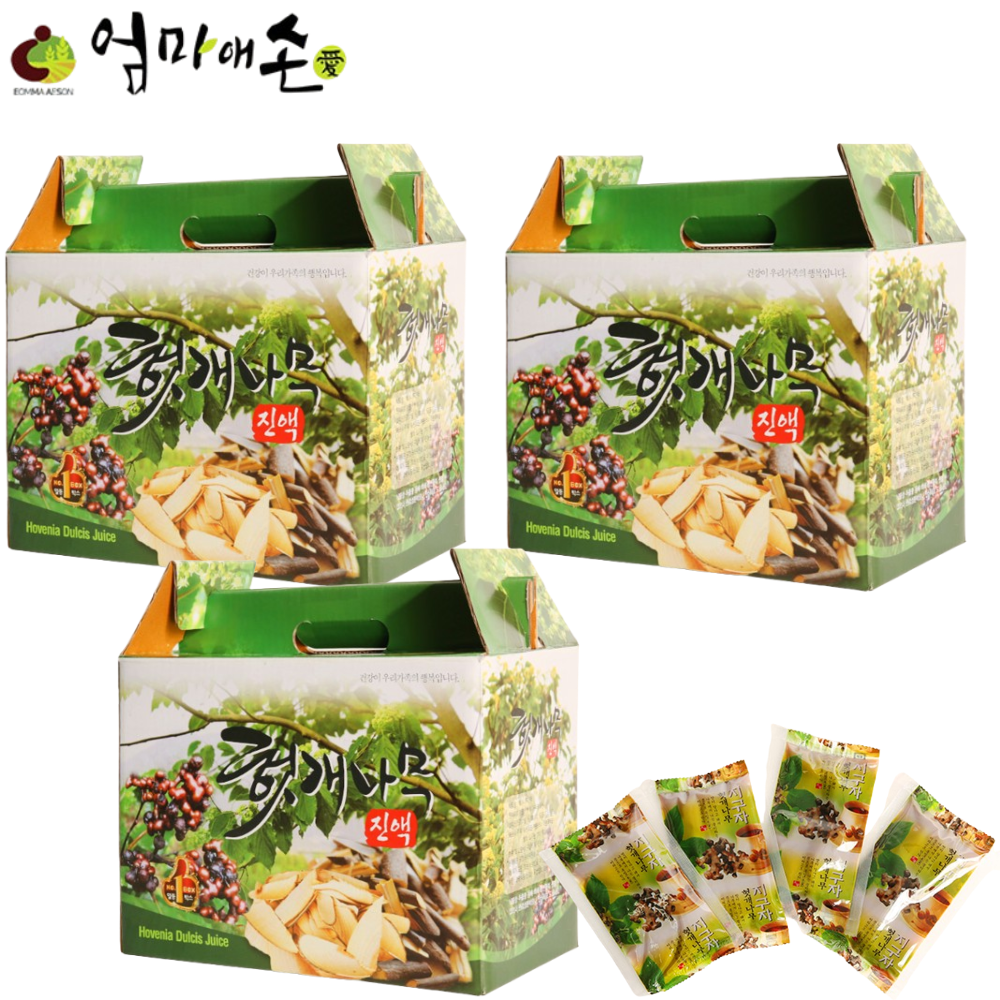 엄마애손 헛개 나무 즙 100ml 60포 3박스 열매 진액 액기스 차 활력 간 건강 효능 - 상품 이미지