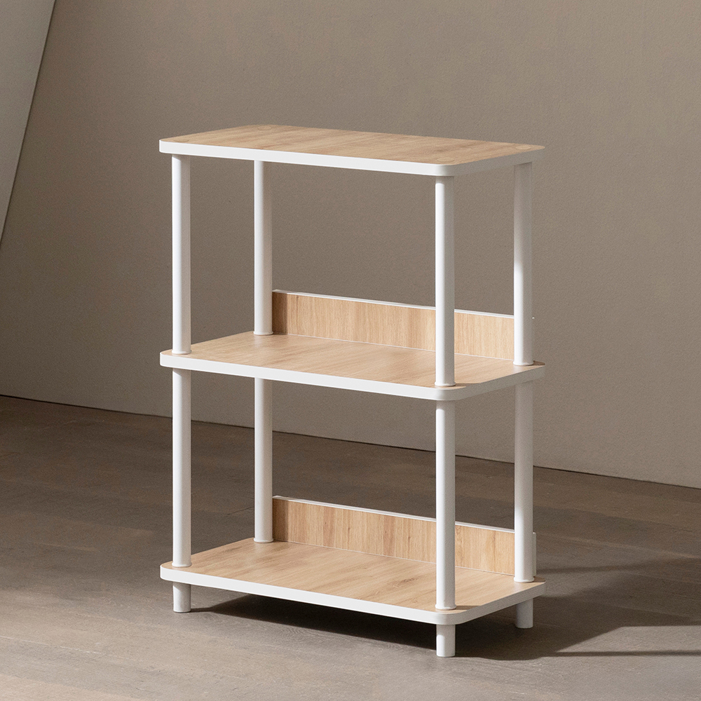E0등급 베르디 거실 선반 진열장 600x300x785mm, 3단, 내추럴우드 - 상세 이미지 4